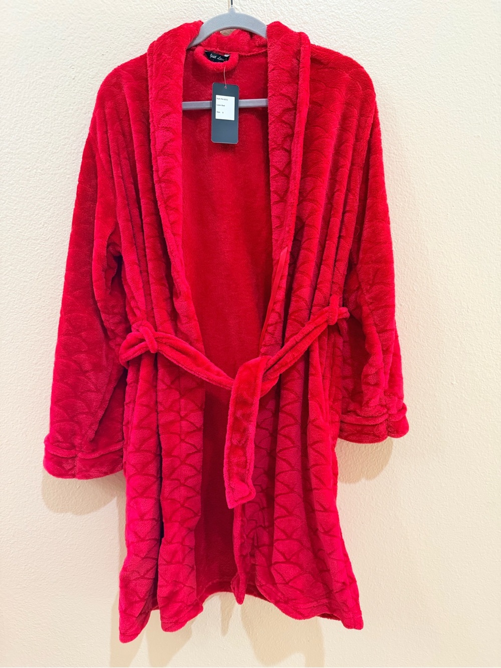 NWT Just Love Womens Plush Solid Robe | Ladies Bathrobe size s - Picture 2 of 5